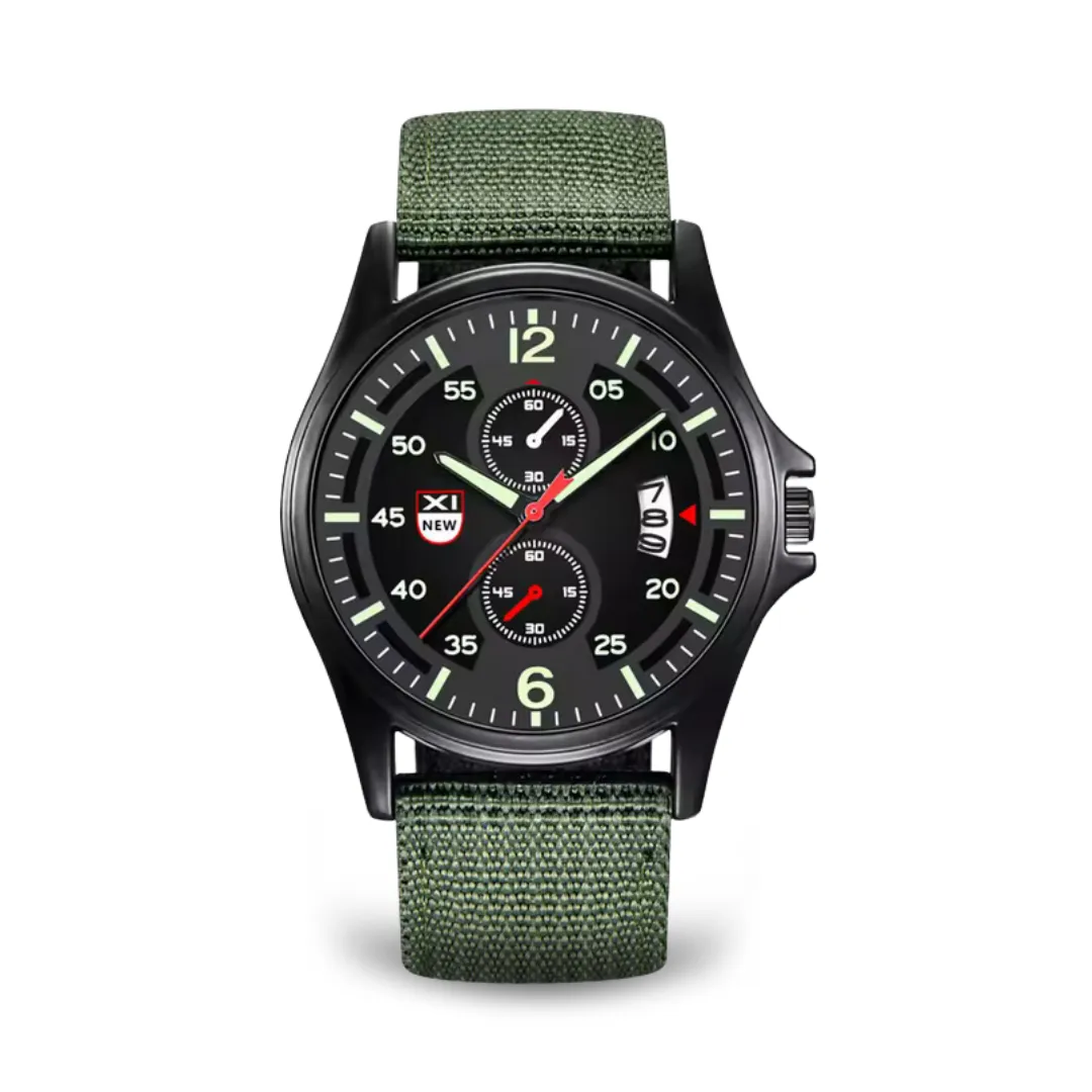 Military-Style Quartz Sports Watch