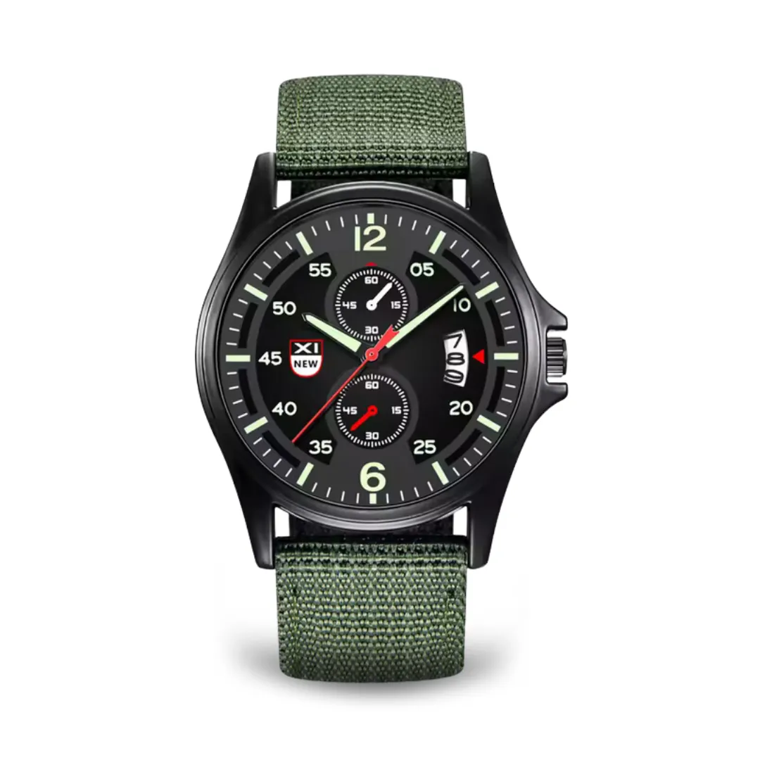 Military-Style Quartz Sports Watch