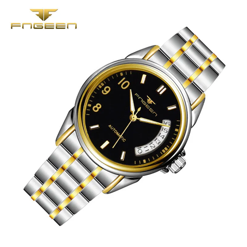 Multifunction Calendar Mechanical Luxury Elegant Horloges Automatic Waterproof Watch Men Fashion Watches Quality  Wristwatch
