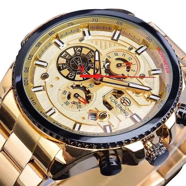 Multifunctional Luxury Stainless Steel Men Watch