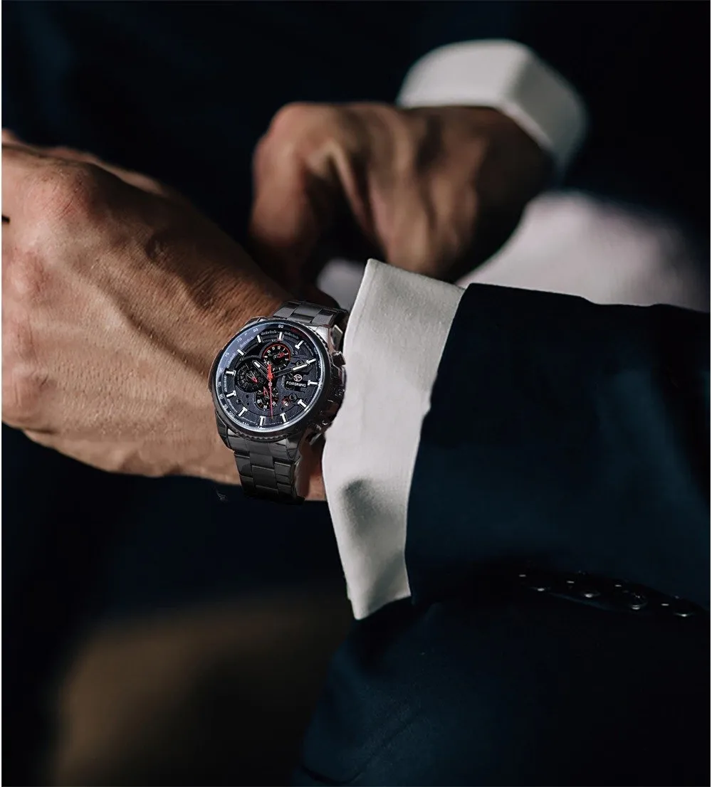 Multifunctional Luxury Stainless Steel Men Watch