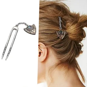 Newest Hair Accessories fashion Bohemia vintage gold color  Triangle hairpin hairwear hair best gift for women girl HA-87
