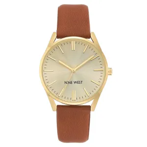 Nine West Gold Dial Analog Watch For -  Ladies NW-1994CHHY