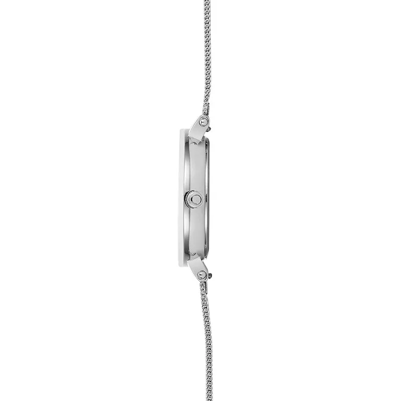 Obaku Lilje Steel - White Dial Ladies Watch V299LXCWMC-EJBCW
