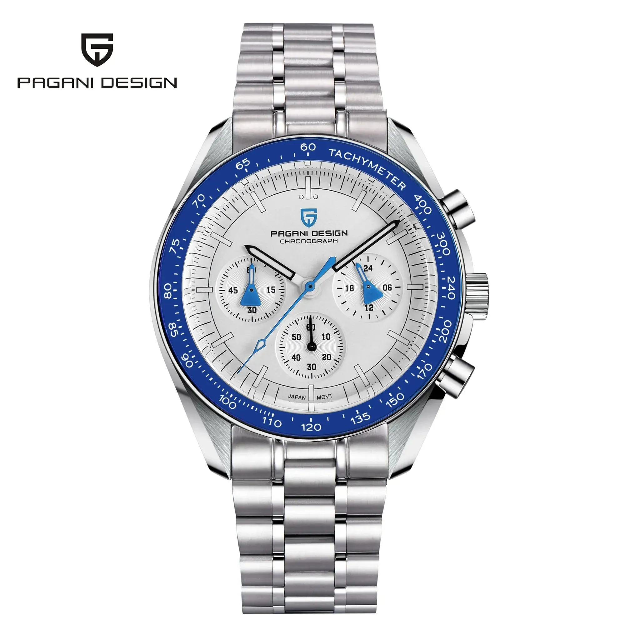 PAGANI DESIGN 2024 New Men's Watches Top Luxury Quartz Watch For Men Auto Date Speed Chronograph AR Sapphire Mirror Wrist watch