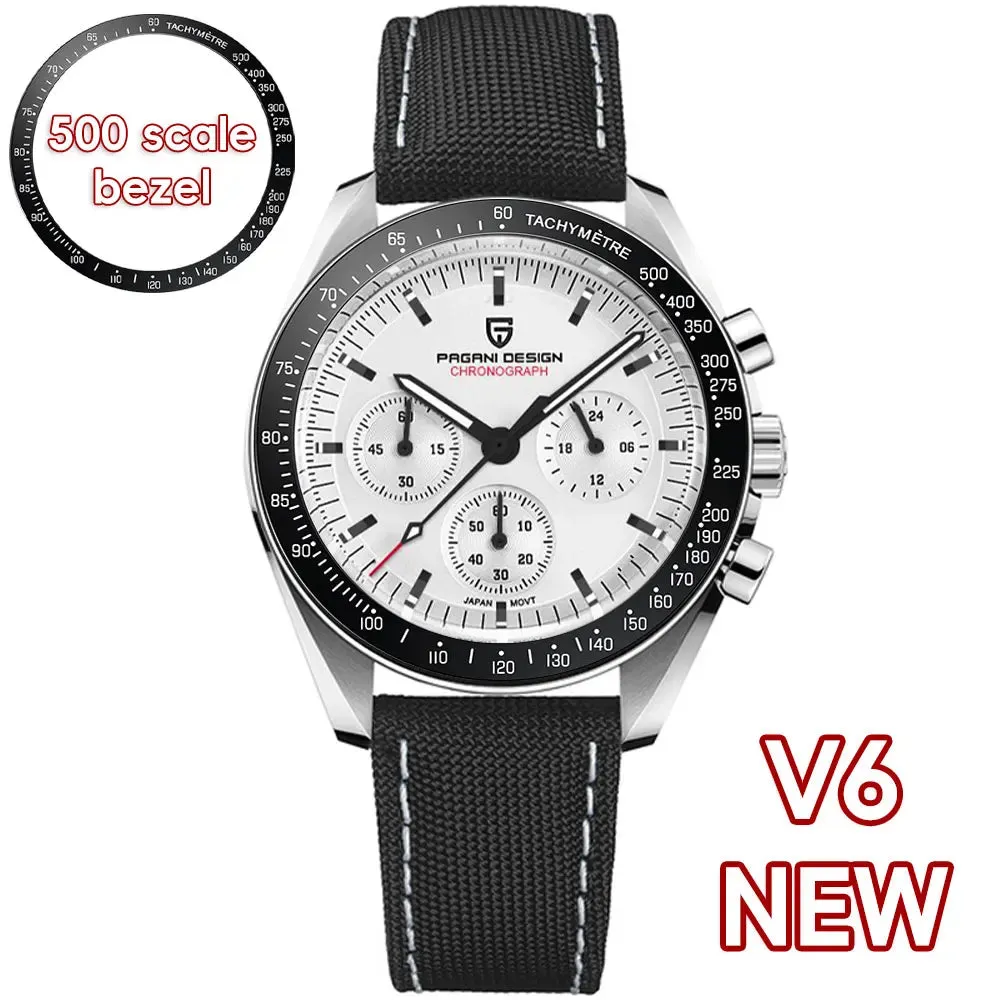 PAGANI DESIGN 2024 New Men's Watches Top Luxury Quartz Watch For Men Auto Date Speed Chronograph AR Sapphire Mirror Wrist watch