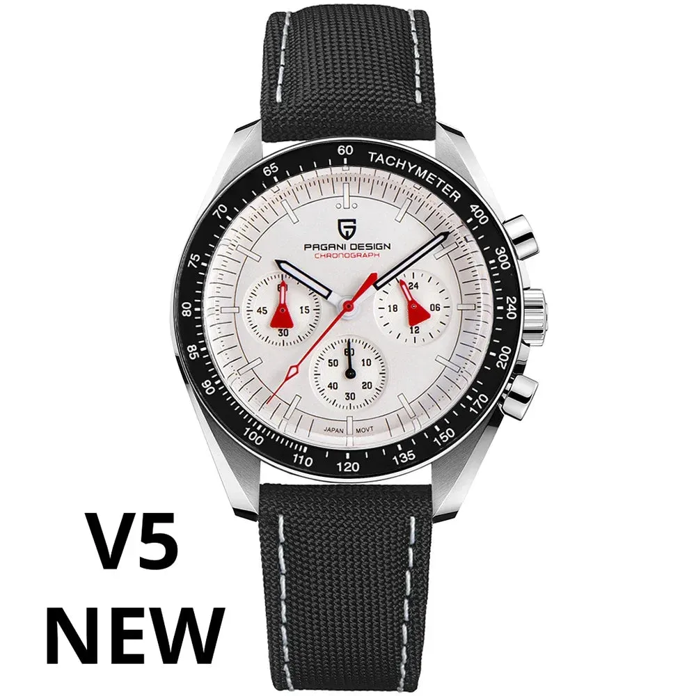 PAGANI DESIGN 2024 New Men's Watches Top Luxury Quartz Watch For Men Auto Date Speed Chronograph AR Sapphire Mirror Wrist watch