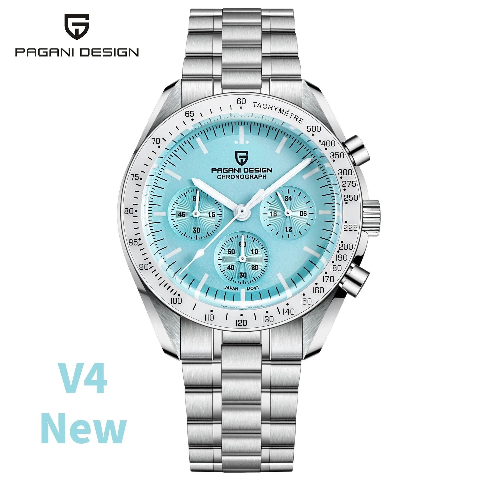 PAGANI DESIGN 2024 New Men's Watches Top Luxury Quartz Watch For Men Auto Date Speed Chronograph AR Sapphire Mirror Wrist watch