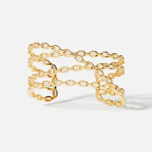 Pavé Chain Cuff