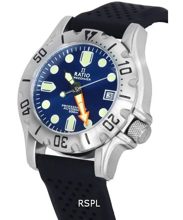 Ratio FreeDiver Professional Sapphire Blue Sunray Dial Automatic RTF013 500M Men's Watch