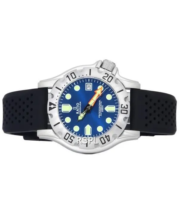 Ratio FreeDiver Professional Sapphire Blue Sunray Dial Automatic RTF013 500M Men's Watch