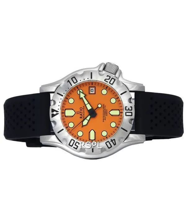 Ratio FreeDiver Professional Sapphire Orange Dial Automatic RTF011 500M Men's Watch