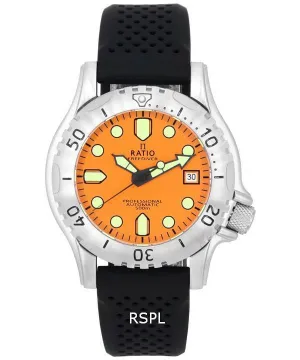 Ratio FreeDiver Professional Sapphire Orange Dial Automatic RTF017 500M Men's Watch