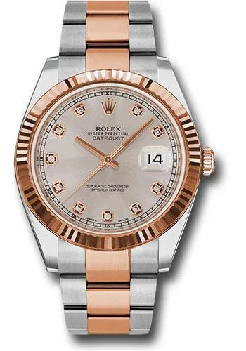 Rolex Steel and Everose Rolesor Datejust 41mm Watch 126331 sudo