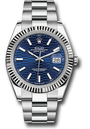 Rolex Steel and White Gold Rolesor Datejust 41mm Watch 126334 blflmio