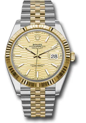 Rolex Steel and Yellow Gold Rolesor Datejust 41mm Watch 126333 gflmij