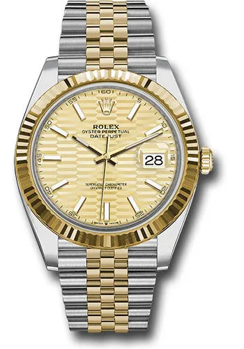 Rolex Steel and Yellow Gold Rolesor Datejust 41mm Watch 126333 gflmij
