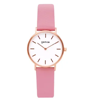 Rose Gold & Flamingo Pink Watch | Petite