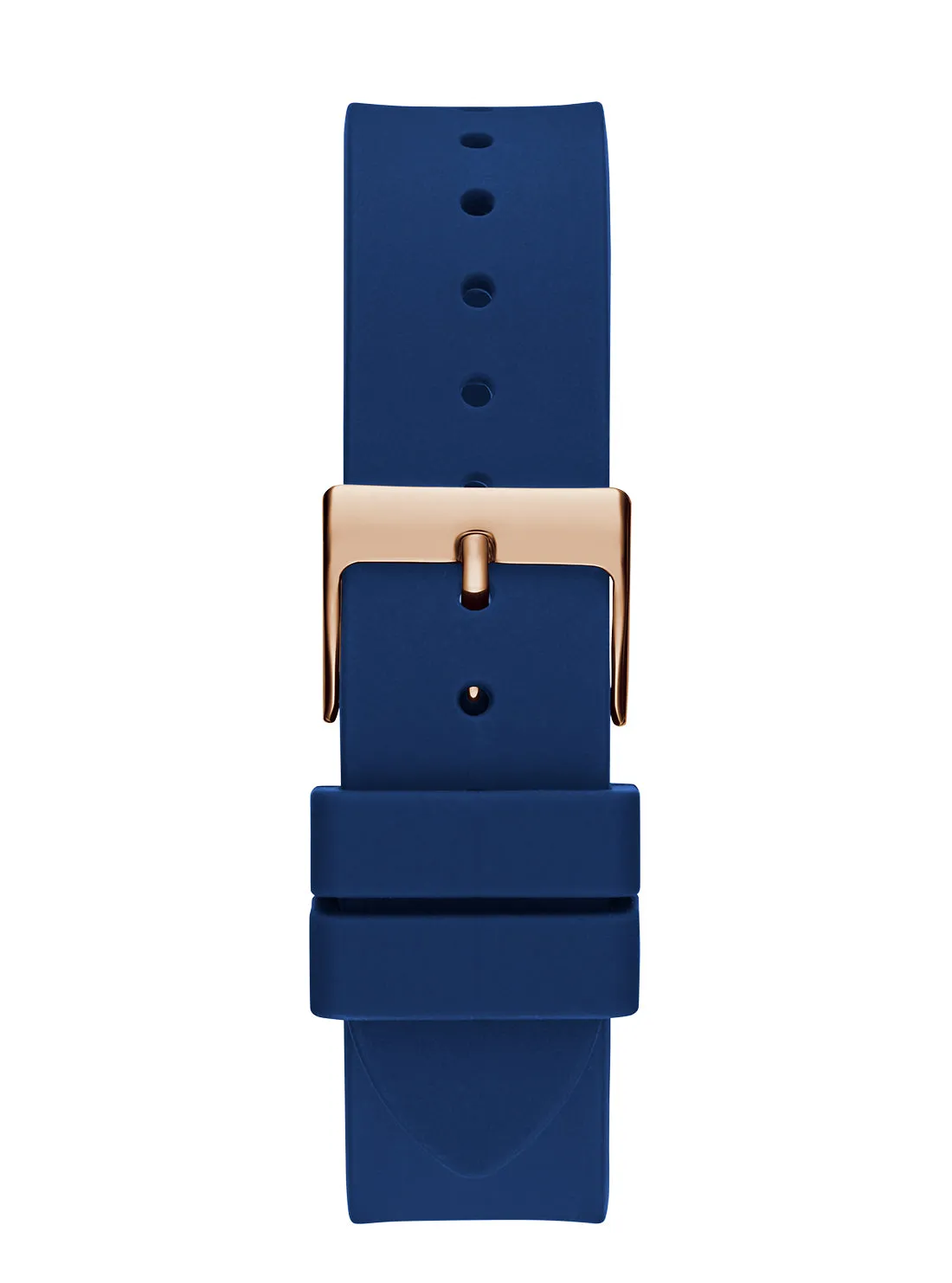 Rose Gold Blue Queen Silicone Watch