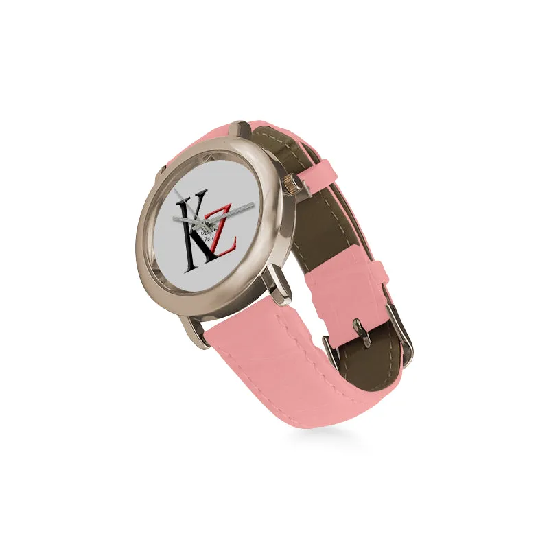Rose Gold-plated Leather Strap Watch