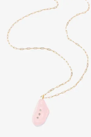 Rose Quartz Aura Necklace