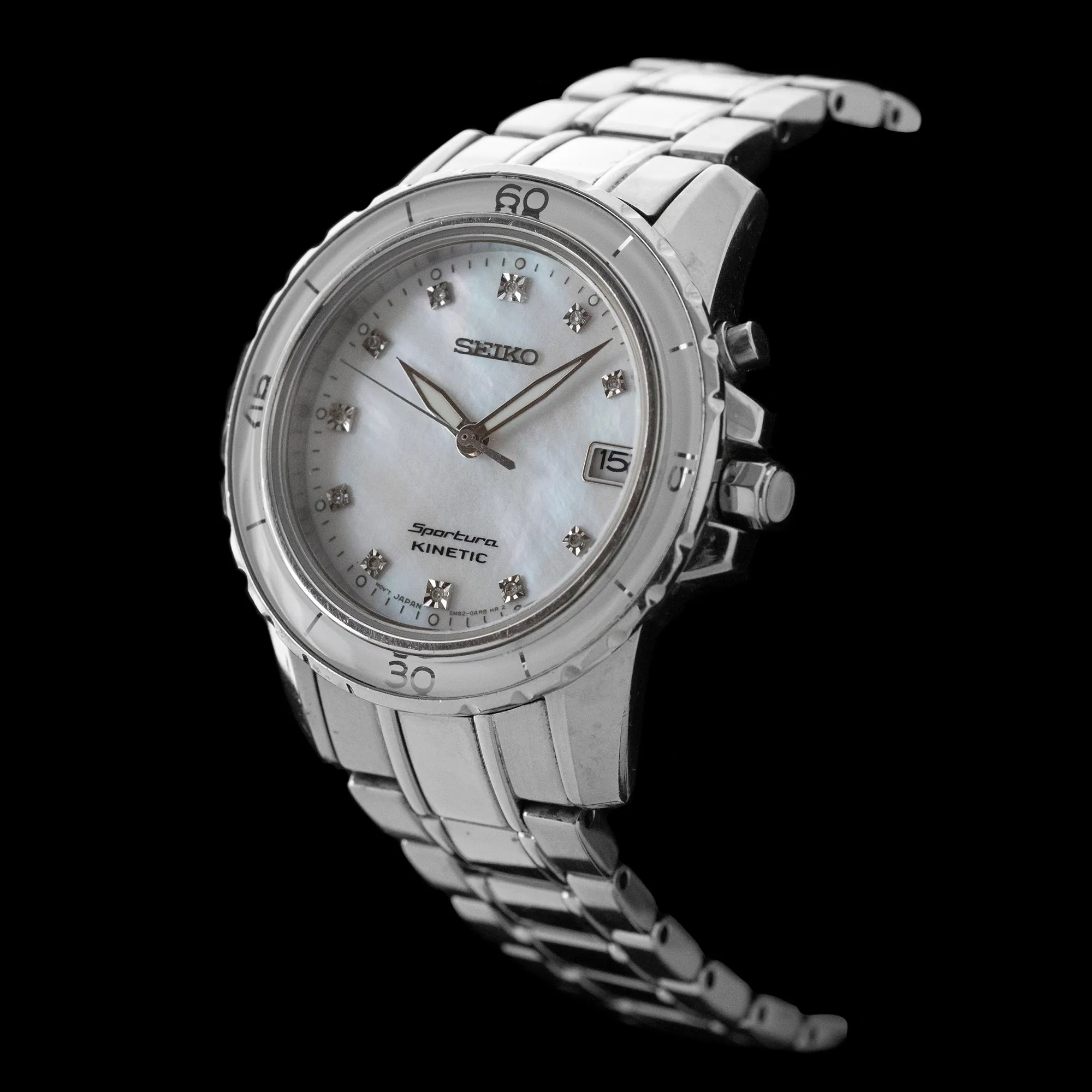Seiko - Sportura Kinetic Diamond Accent