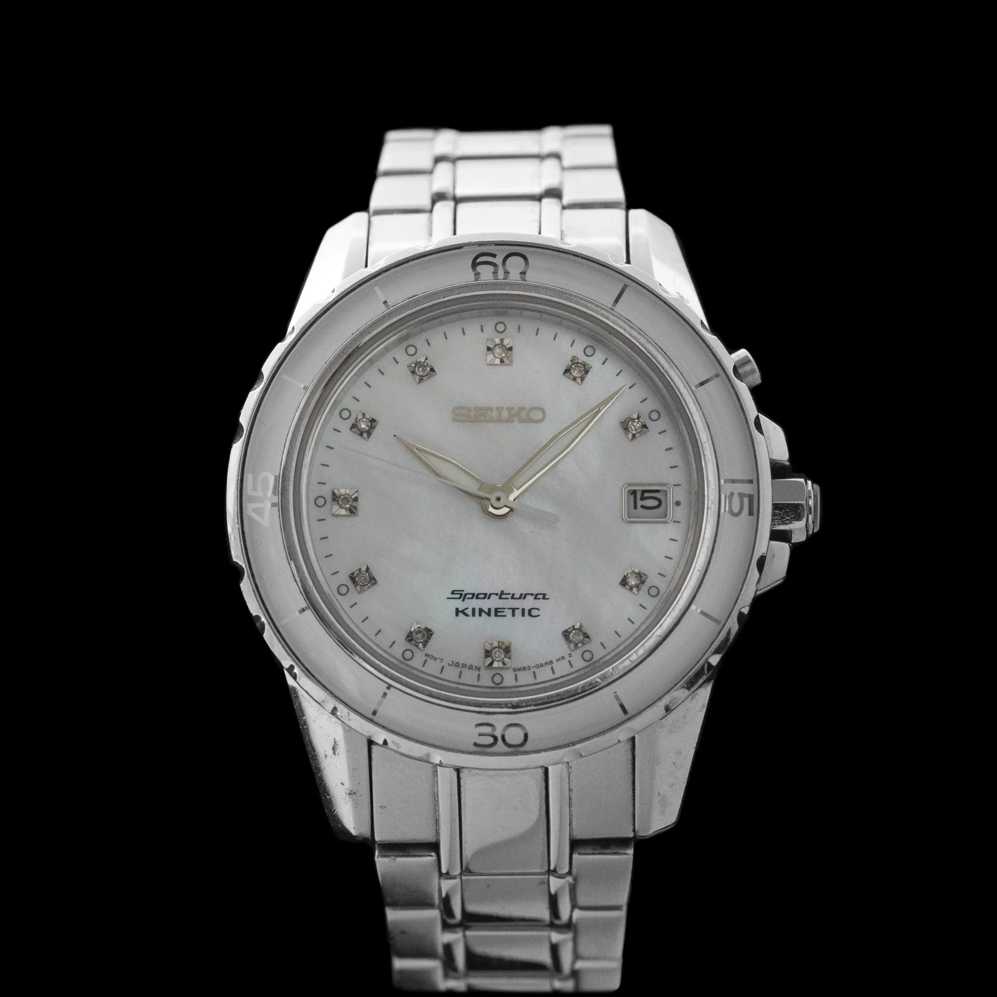 Seiko - Sportura Kinetic Diamond Accent