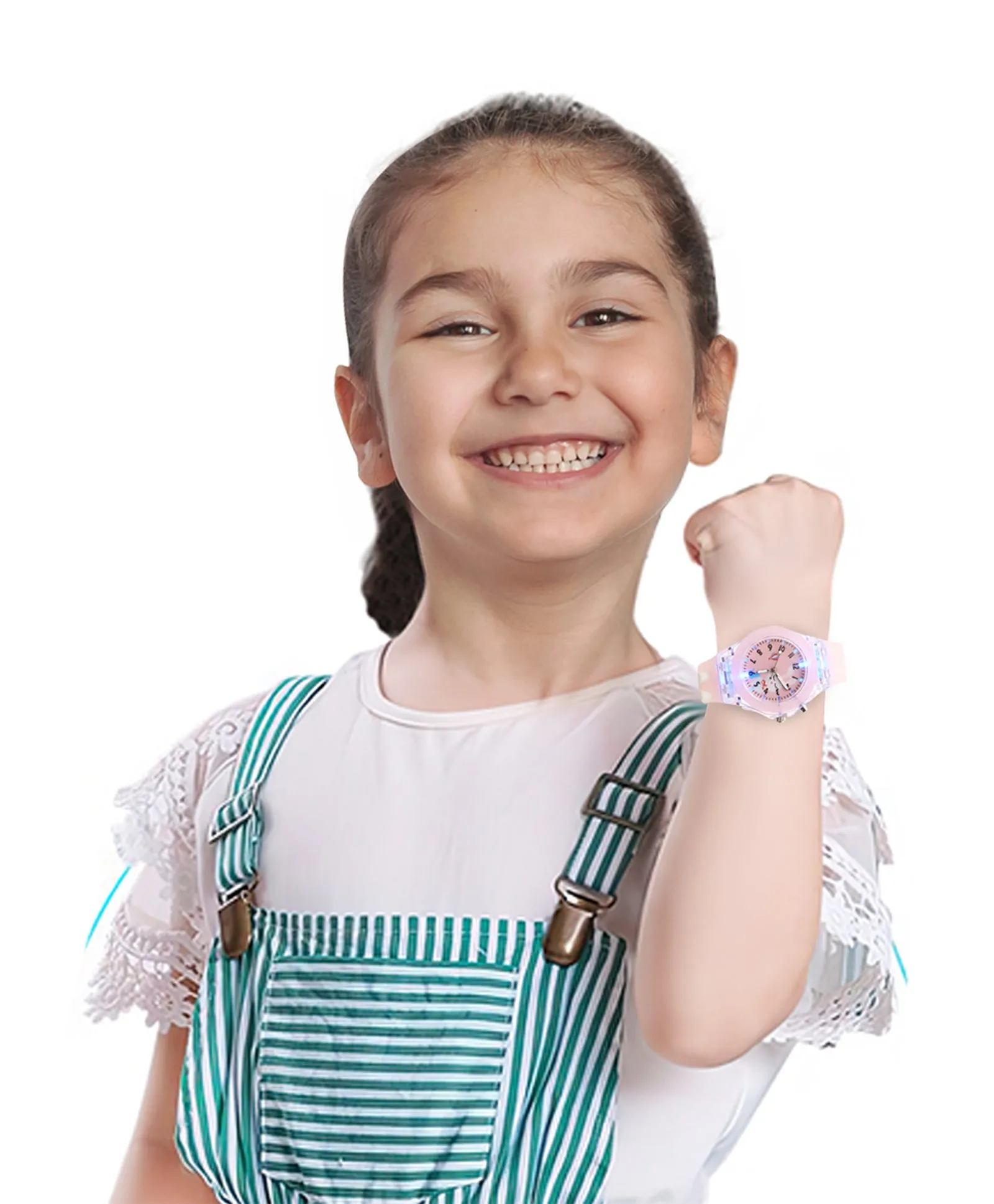 Spiky 3D Cartoon Analog Light Watch for Kids Boys & Girls - Black