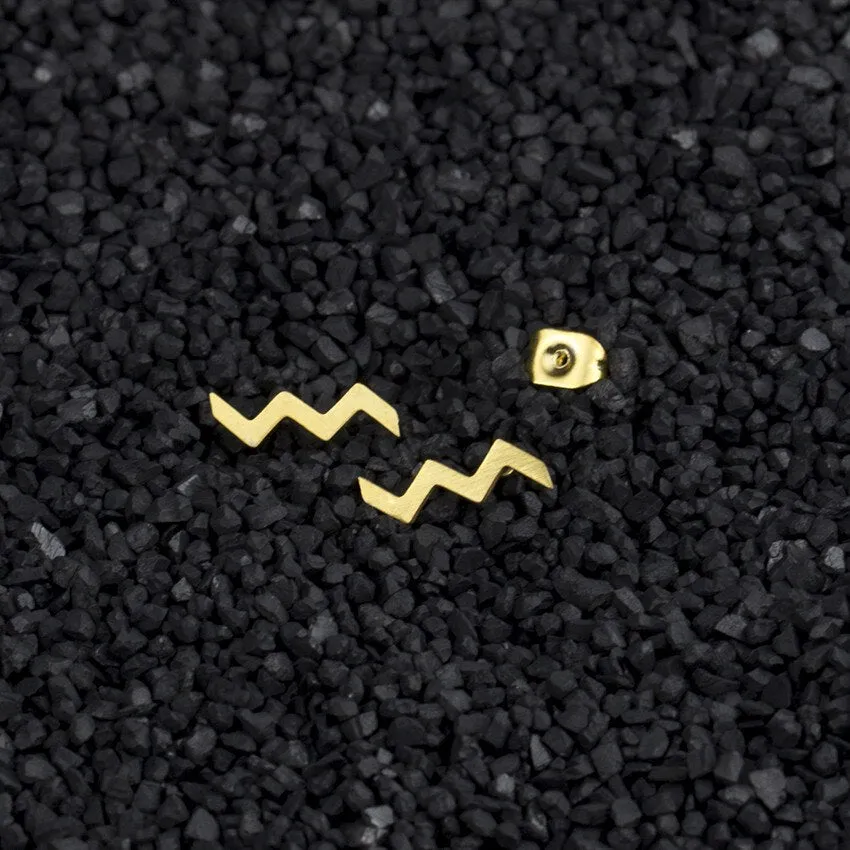 Stainless Steel Vintage Wave Earrings For Women