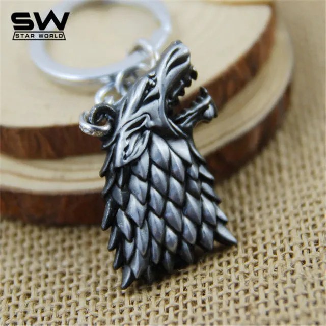 STARWORLD Movie Series Key Chain Game of Thrones Family Badge Keyring Keychain Jewelry Key Ring Key Holder For Women Men