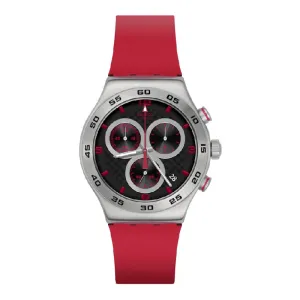 Swatch CRIMSON CARBONIC RED Watch YVS524