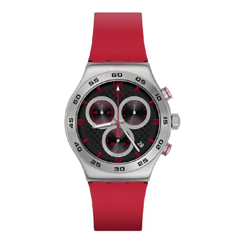 Swatch CRIMSON CARBONIC RED Watch YVS524