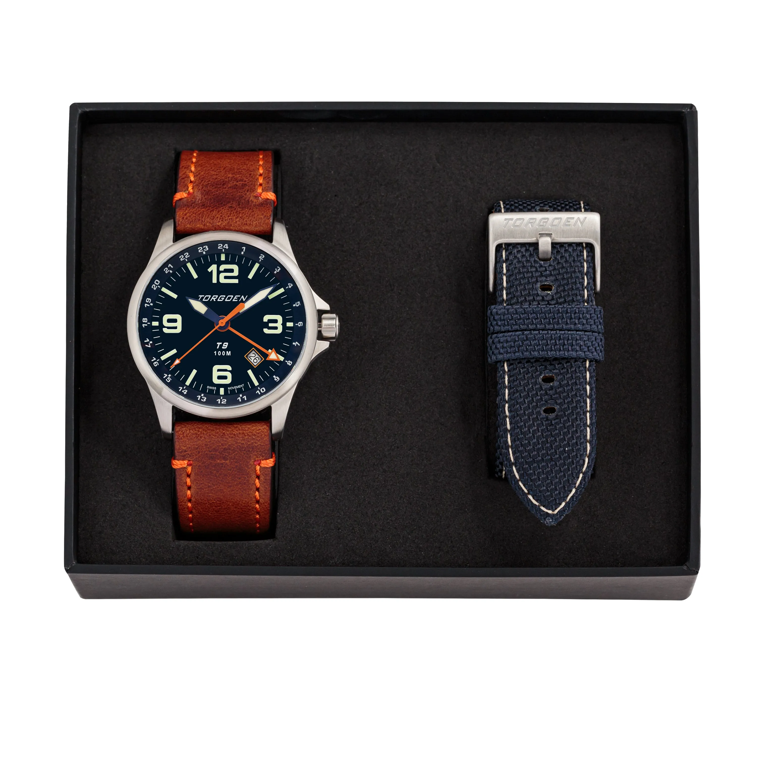 T9 Bluebird Sapphire Set | 42mm, Blue Nylon Strap