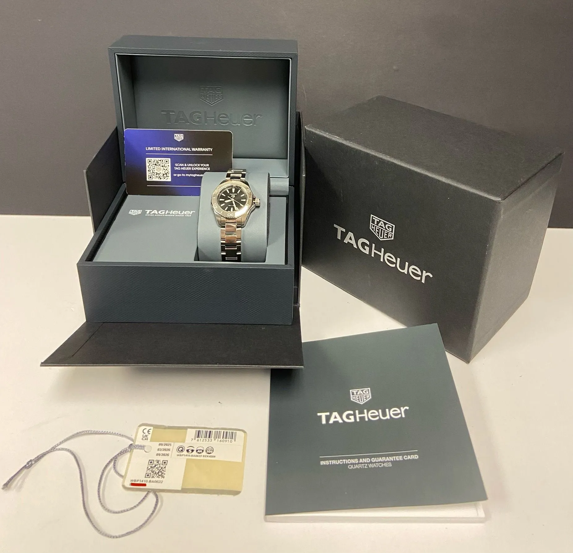 TAG Heuer Aquaracer Professional 200 WBP1410 Black Dial Quartz Women's Watch