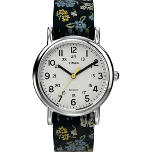 Timex Women 31 mm Size White Dial Analog Watch -T2P370