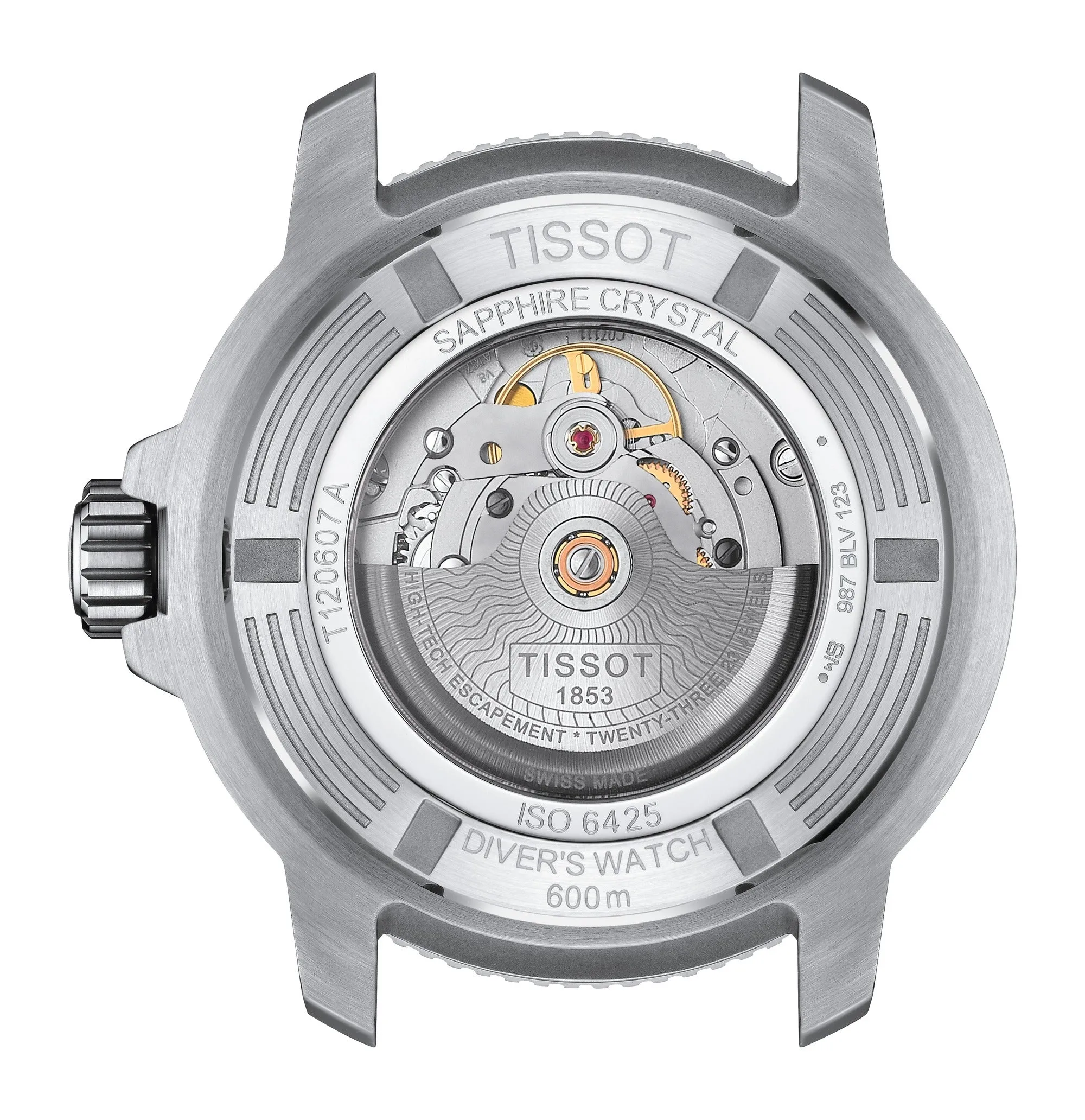 Tissot 46mm Seastar Professional Blue Wave Automatic Watch