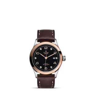 TUDOR 1926 28mm Steel/Gold Black Diamond Dial Watch - M91351-0008