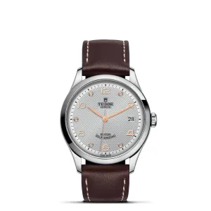 TUDOR 1926 36mm Gray Diamond Steel Leather Watch - M91450-0007