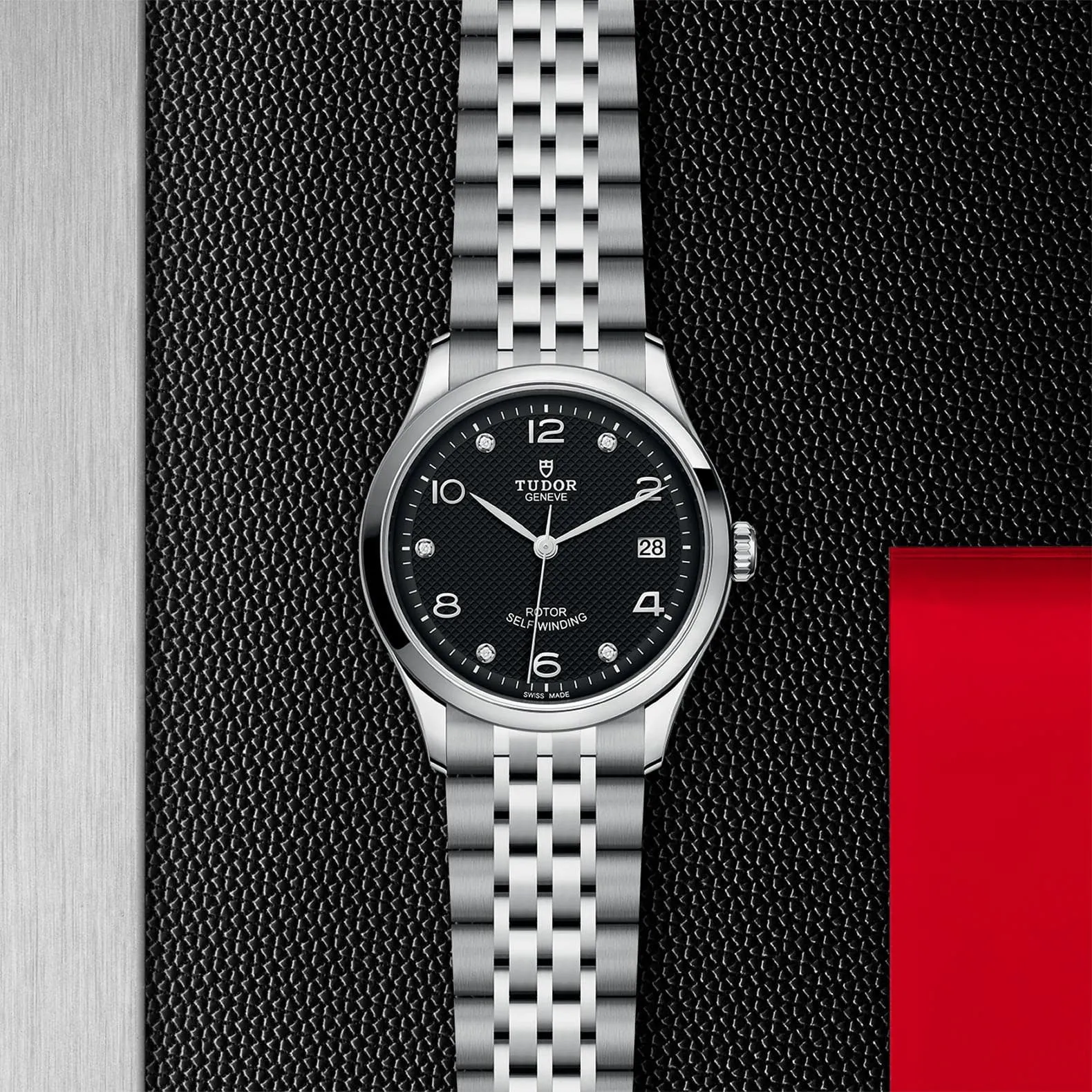 TUDOR 1926 36mm Steel Black Diamond Dial Watch - M91450-0004