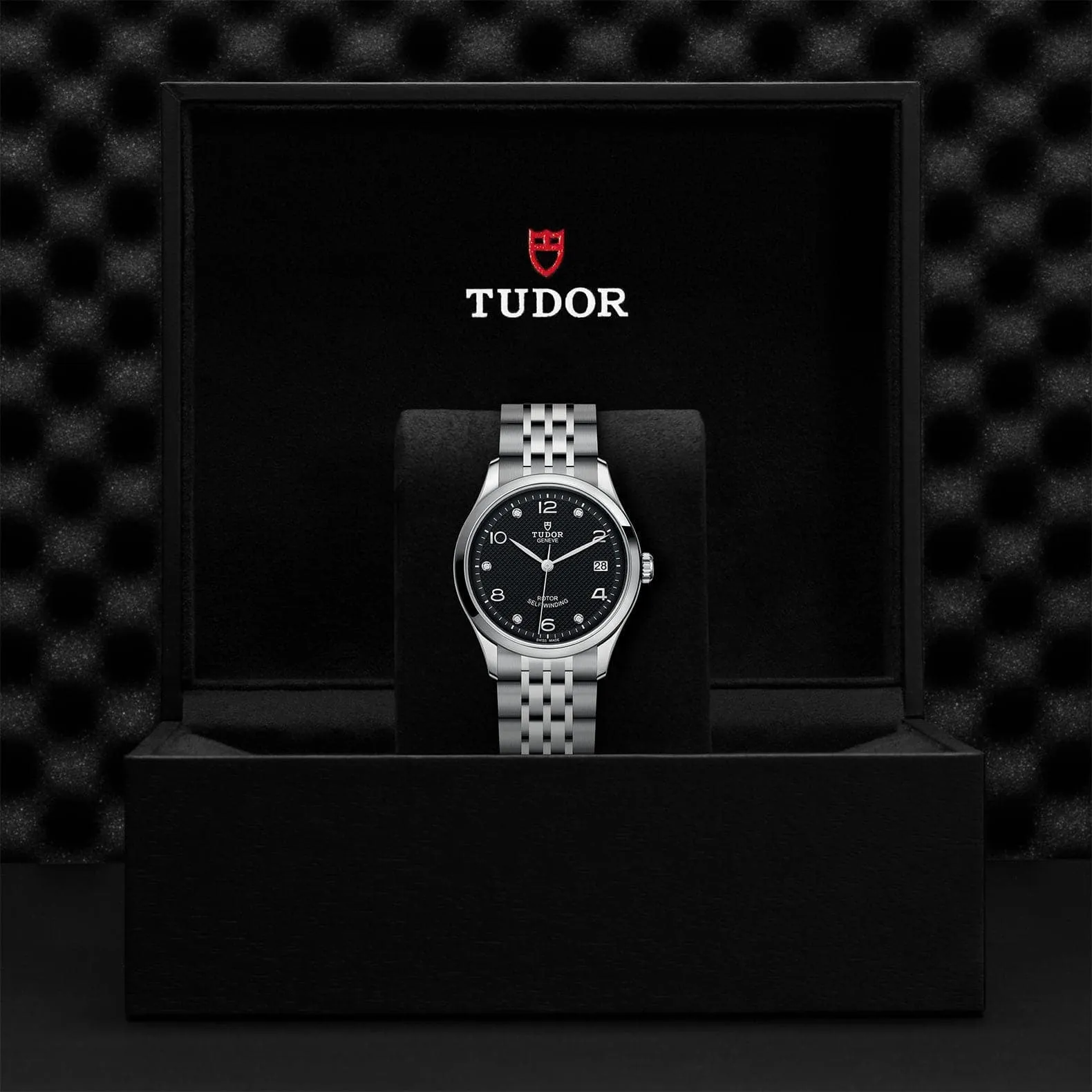 TUDOR 1926 36mm Steel Black Diamond Dial Watch - M91450-0004