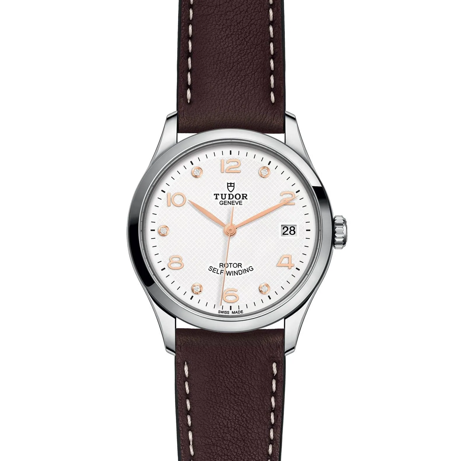 TUDOR 1926 36mm Steel White Diamond Dial Watch - M91450-0014