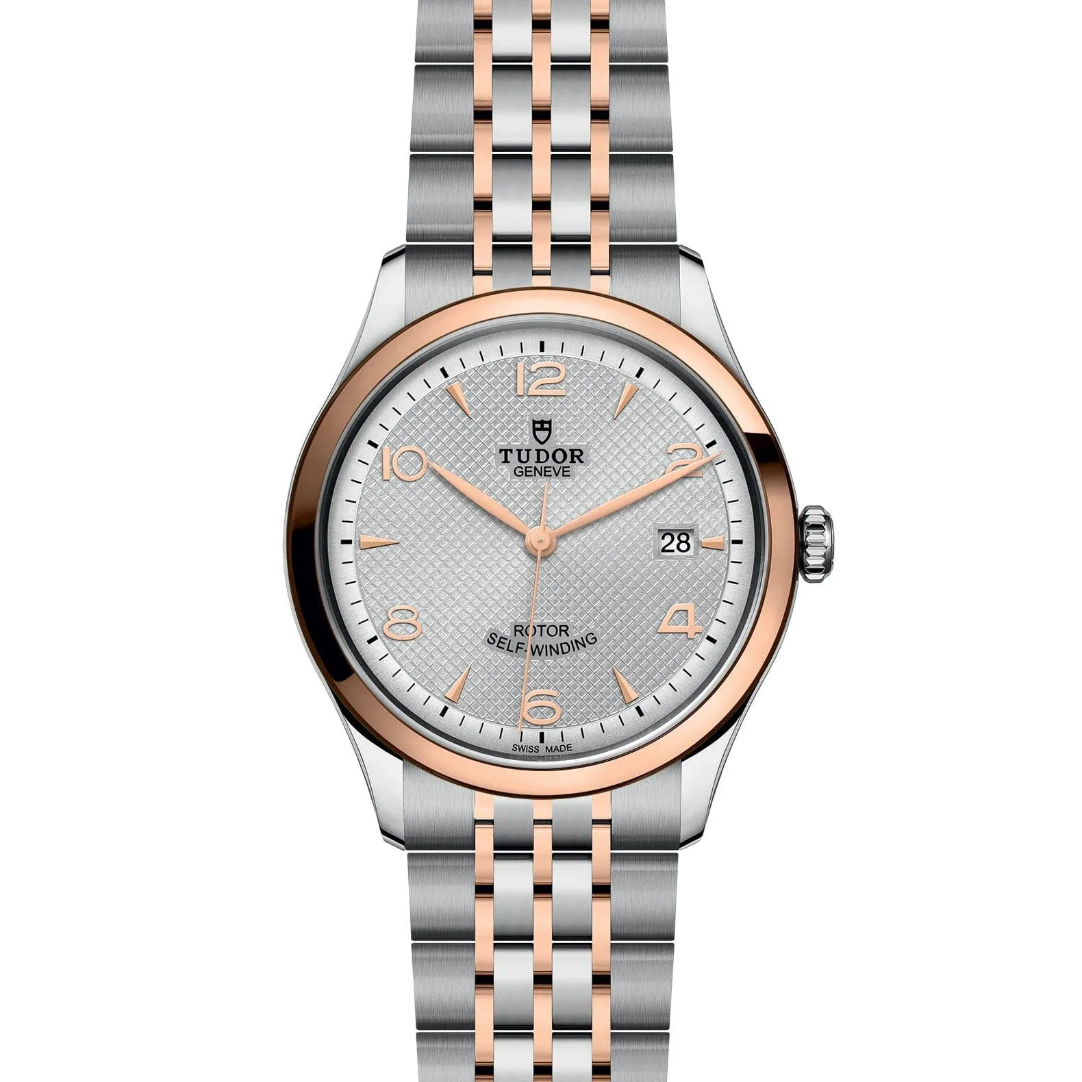 TUDOR 1926 39mm Steel Rose Gold Gray Dial Watch - M91551-0001