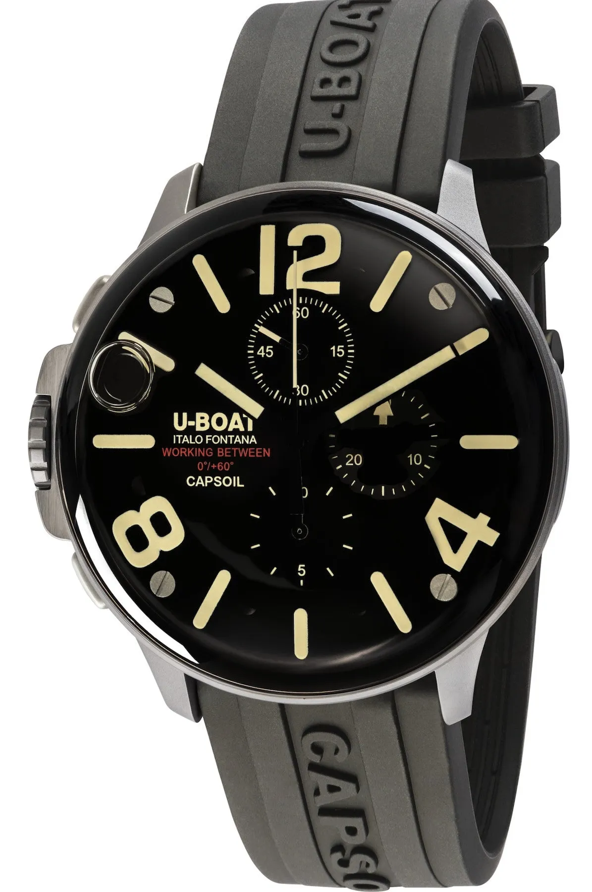 UB Watch Capsoil 45 Chrono SS Rubber Strap
