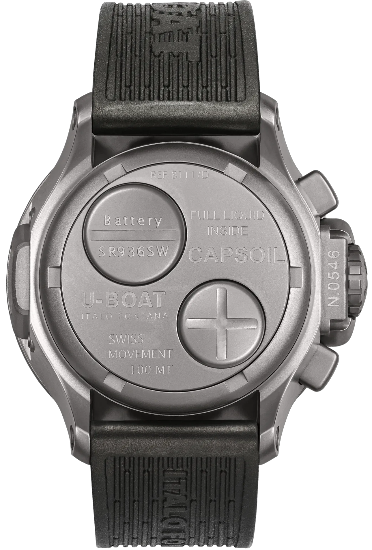 UB Watch Capsoil 45 Chrono SS Rubber Strap