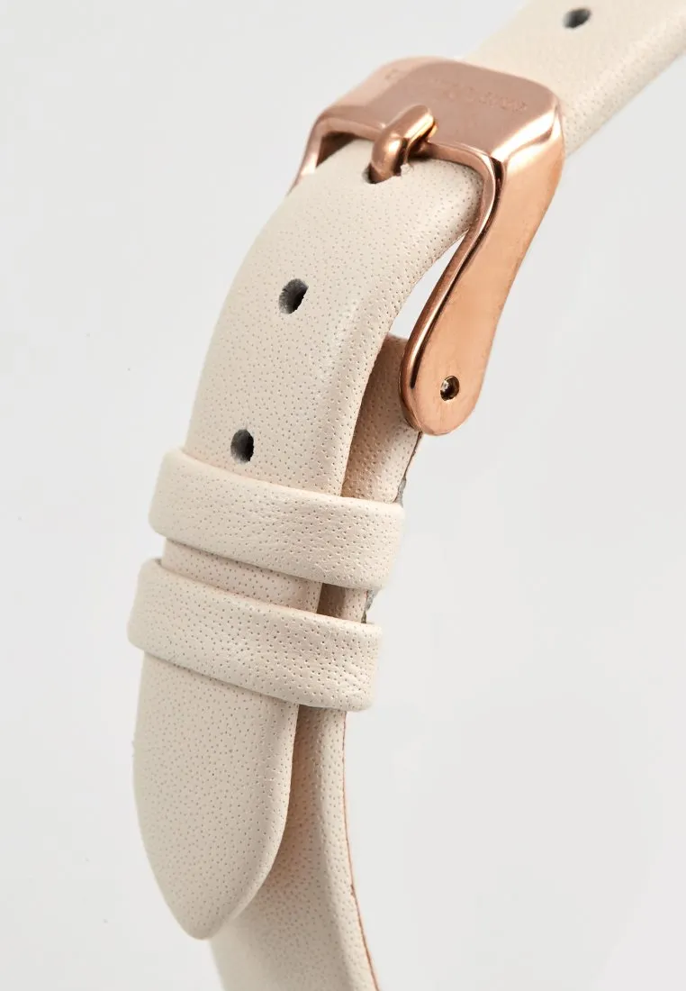 US POLO WOMEN'S CALF LEATHER STRAP WITH RHINESTONE DETAILING