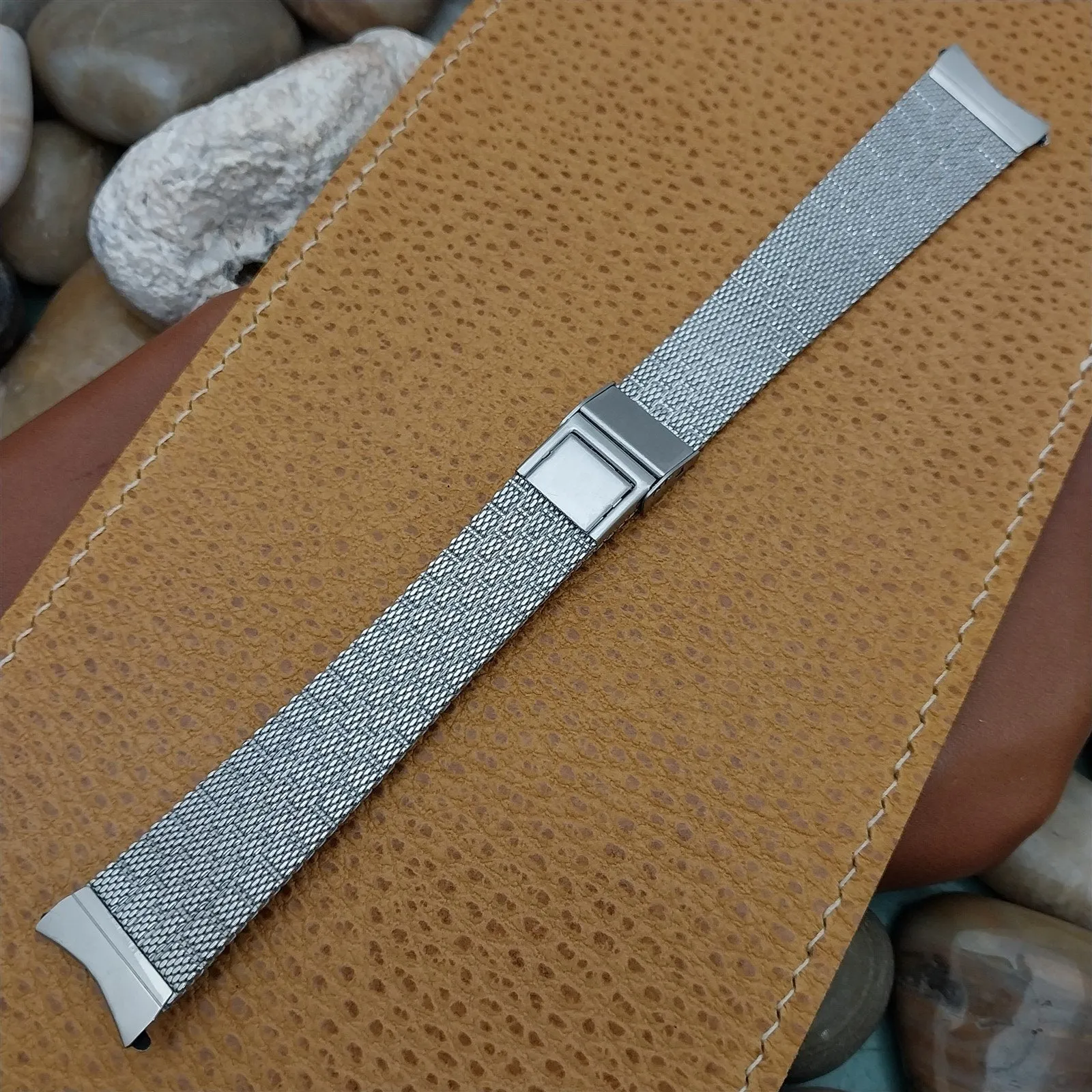 Vintage 19mm JB Champion Stainless Steel Mesh Classic 1960s Unused Watch Band