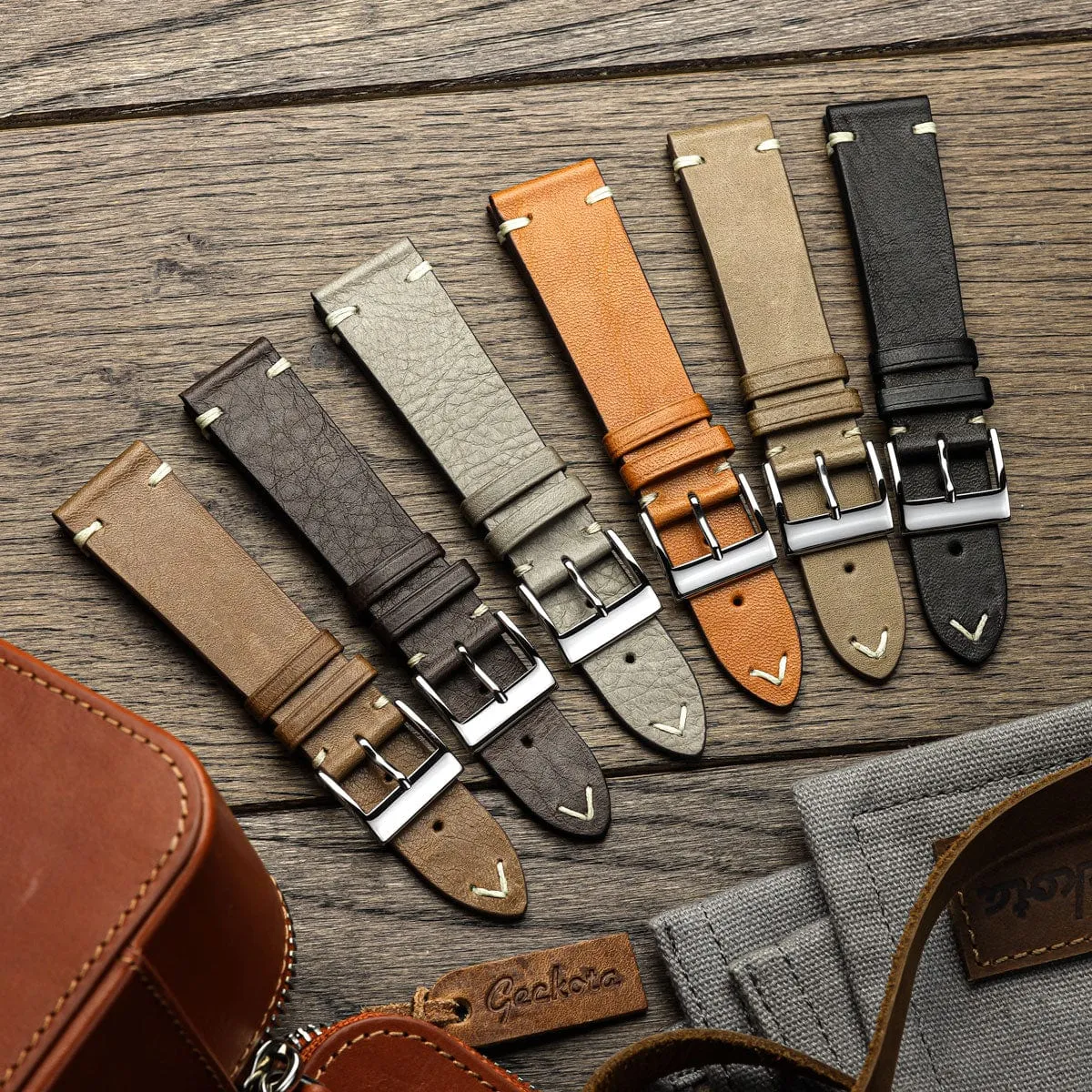 Vintage Cavallo Horse Leather Watch Strap - Brown