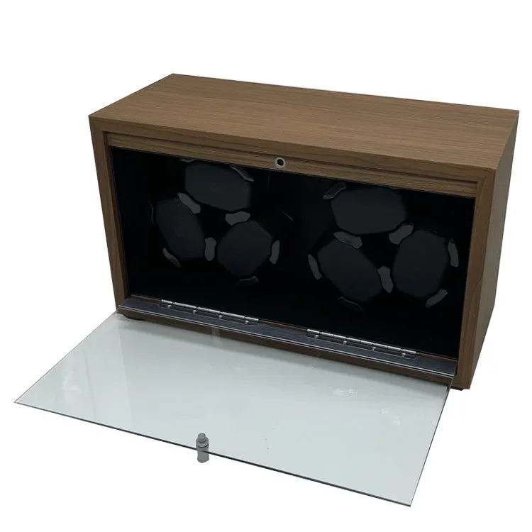 Walnut Auto Self-Winding Watch Box - 6 Piece