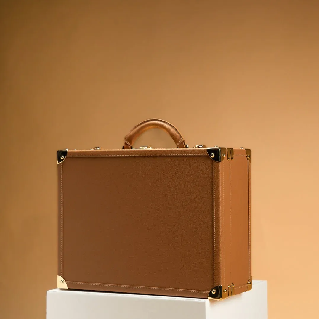Watch Trunk - Saffiano Camel