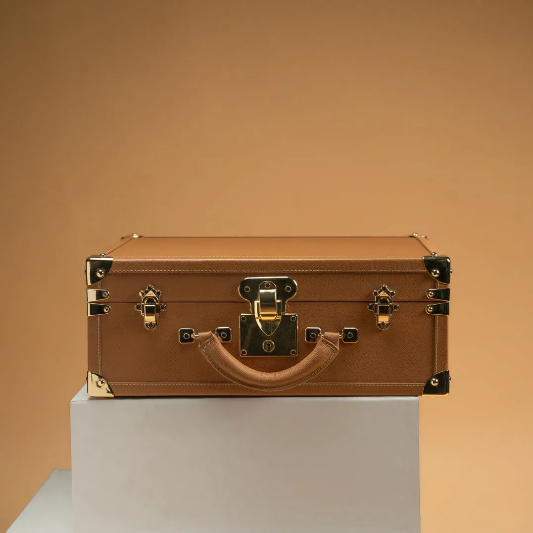 Watch Trunk - Saffiano Camel
